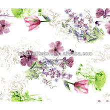 Low MOQ AZO Free Floral Butterfly Pattern Make to Order 100 Silk Fabric